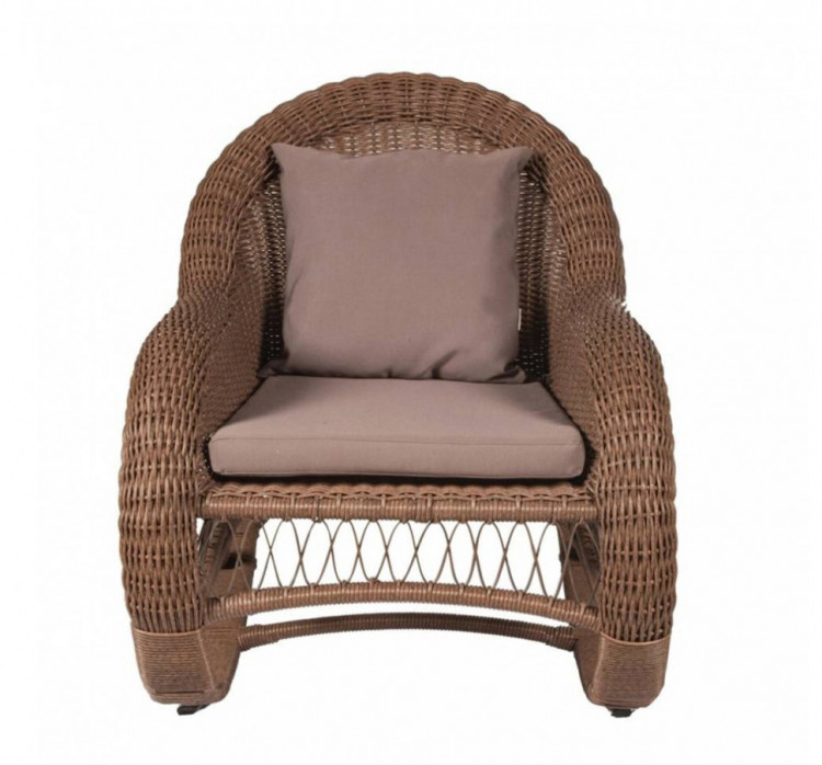 Кресло-качалка CHELSEA коричневый Aiko