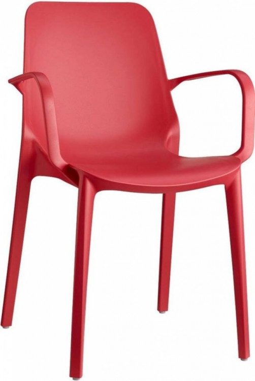 Кресло пластиковое Ginevra красное Scab Design 