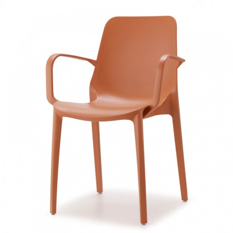 Кресло пластиковое Ginevra оранжевое Scab Design 